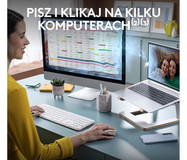 LOGITECH MK950 biały 920-012491 - 1233178 - zdjęcie 8